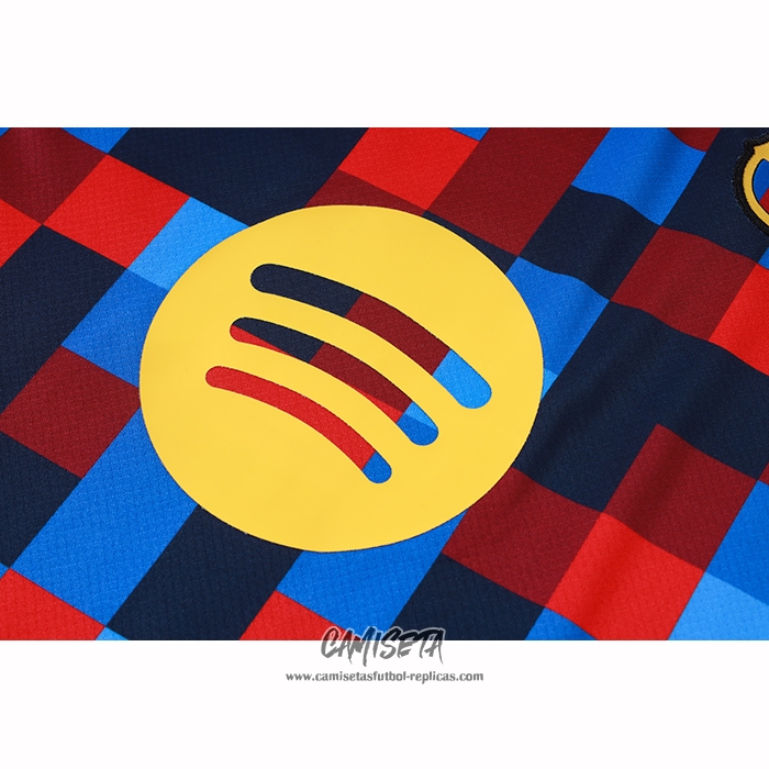 Chandal del Barcelona 2026-2027 Manga Corta Azul Rojo - Pantalon Corto